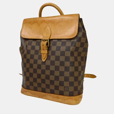 Pre-owned Louis Vuitton Brown Canvas Soho Backpack Bag