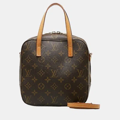 Pre-owned Louis Vuitton Brown Canvas Spontini Shoulder Bag