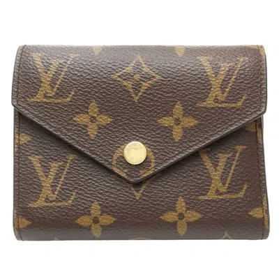 Pre-owned Louis Vuitton Brown Canvas Wallet (tri-fold) ()