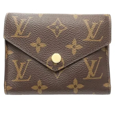 Pre-owned Louis Vuitton Brown Canvas Wallet (tri-fold) ()