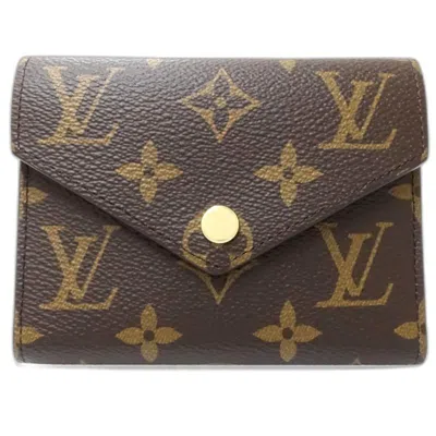 Pre-owned Louis Vuitton Brown Canvas Wallet (tri-fold) ()
