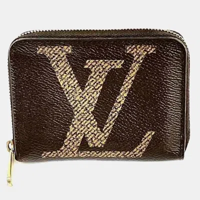 Pre-owned Louis Vuitton Brown Canvas Zippy Coin Purse