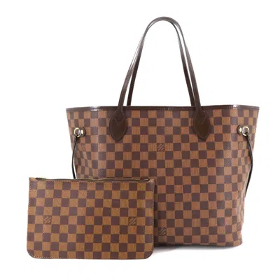 Pre-owned Louis Vuitton Brown Cerise Damier Canvas Ebene Damier Canvas Tote Bag ()