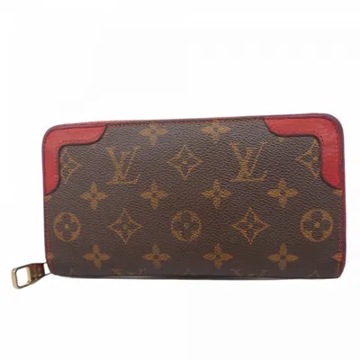 Pre-owned Louis Vuitton Brown Cerise Long Wallet (bi-fold) () In Multi