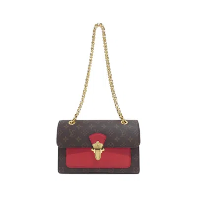 Pre-owned Louis Vuitton Brown Cerise Marron Coated Canvas Shoulder Bag () In Multi