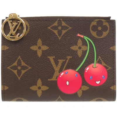 Pre-owned Louis Vuitton Brown Cherry Monogram Monogram Wallet (bi-fold) ()