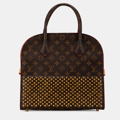 Pre-owned Louis Vuitton Brown Christian Louboutin Monogram Iconoclast Tote