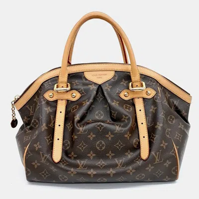 Pre-owned Louis Vuitton Brown Coated Canvas And Leather Monogram Tivoli Gm