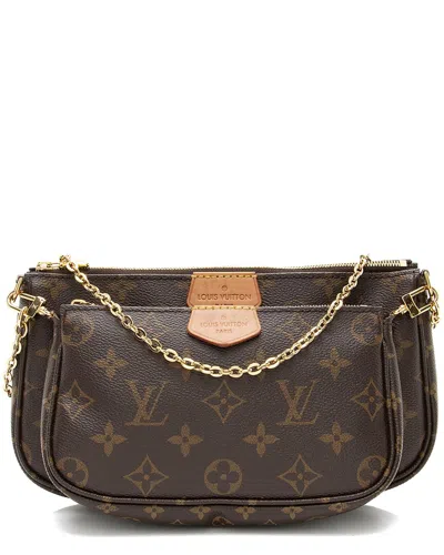 Pre-owned Louis Vuitton Brown Coated Canvas & Leather Multi-pochette Accessoires  (authentic Pre-loved)