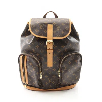 Pre-owned Louis Vuitton Brown Coated Canvas Backpack ()