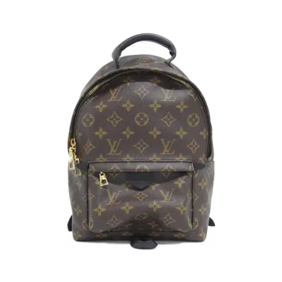 Pre-owned Louis Vuitton Brown Coated Canvas Backpack ()