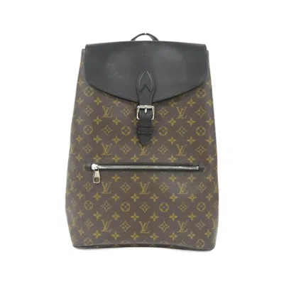 Pre-owned Louis Vuitton Brown Coated Canvas Backpack ()