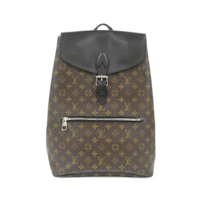Pre-owned Louis Vuitton Brown Coated Canvas Backpack ()