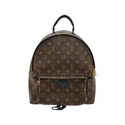Pre-owned Louis Vuitton Brown Coated Canvas Backpack ()