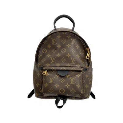 Pre-owned Louis Vuitton Brown Coated Canvas Backpack ()
