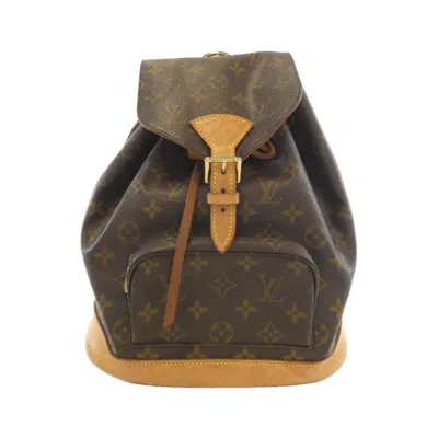 Pre-owned Louis Vuitton Brown Coated Canvas Backpack ()