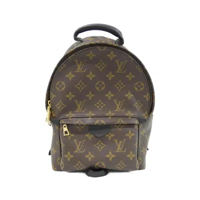 Pre-owned Louis Vuitton Brown Coated Canvas Backpack ()