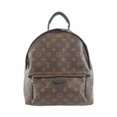 Pre-owned Louis Vuitton Brown Coated Canvas Backpack ()