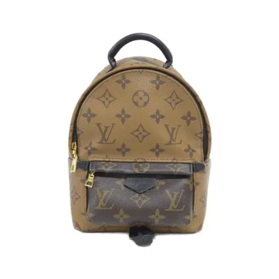 Pre-owned Louis Vuitton Brown Coated Canvas Backpack ()