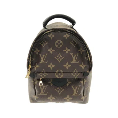 Pre-owned Louis Vuitton Brown Coated Canvas Backpack ()