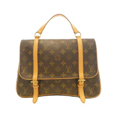 Pre-owned Louis Vuitton Brown Coated Canvas Backpack ()