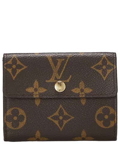 Pre-owned Louis Vuitton Brown Coated Canvas Brown Monogram Ludlow Card Holder (authentic  Pre-loved)