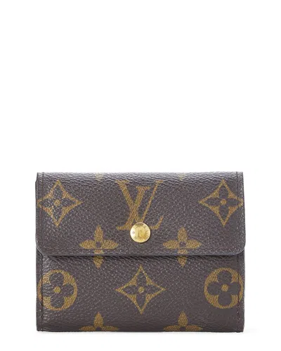 Pre-owned Louis Vuitton Brown Coated Canvas Brown Monogram Ludlow Card Holder (authentic  Pre-loved)