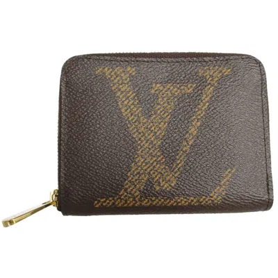 Pre-owned Louis Vuitton Brown Coated Canvas Coin Purse/coin Case ()