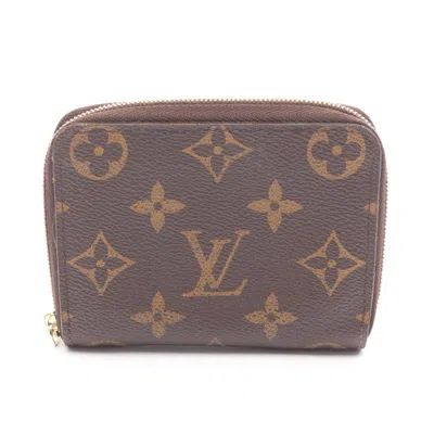Pre-owned Louis Vuitton Brown Coated Canvas Coin Purse/coin Case ()