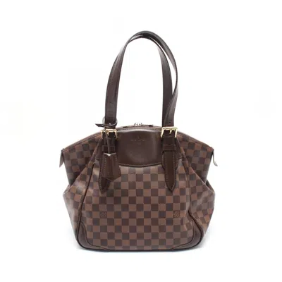 Pre-owned Louis Vuitton Brown Coated Canvas Damier Canvas Pvc Leather Shoulder Bag ()