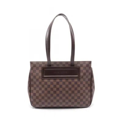 Pre-owned Louis Vuitton Brown Coated Canvas Damier Canvas Pvc Leather Tote Bag ()