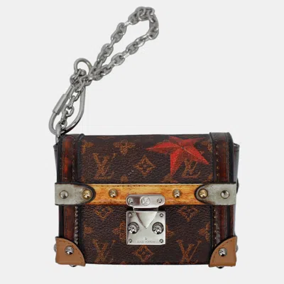 Pre-owned Louis Vuitton Brown Coated Canvas Essential Trunk Bag