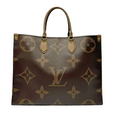 Pre-owned Louis Vuitton Brown Coated Canvas Handbag Shoulder Bag ()