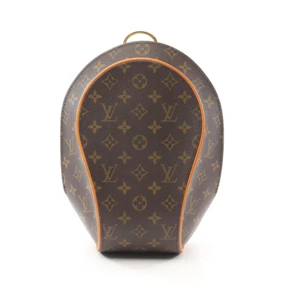 Pre-owned Louis Vuitton Brown Coated Canvas Leather Backpack ()