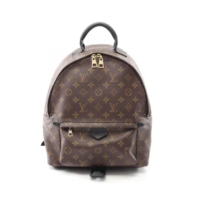 Pre-owned Louis Vuitton Brown Coated Canvas Leather Backpack ()