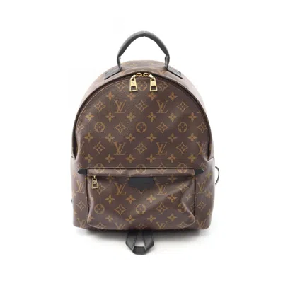 Pre-owned Louis Vuitton Brown Coated Canvas Leather Backpack ()