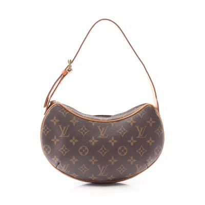 Pre-owned Louis Vuitton Brown Coated Canvas Leather Pochette Shoulder Bag ()