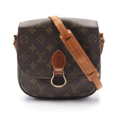 Pre-owned Louis Vuitton Brown Coated Canvas Leather Shoulder Bag ()