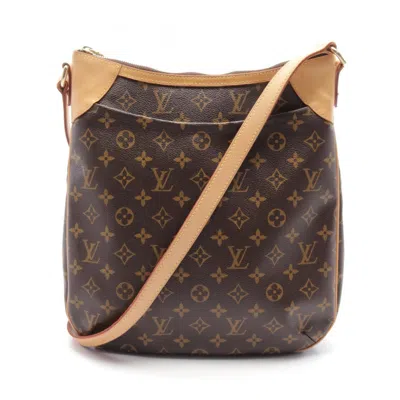 Pre-owned Louis Vuitton Brown Coated Canvas Leather Shoulder Bag ()