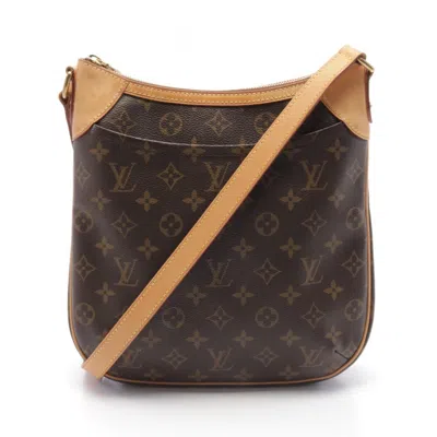 Pre-owned Louis Vuitton Brown Coated Canvas Leather Shoulder Bag ()