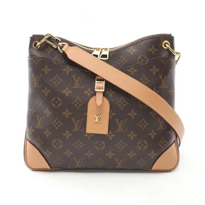 Pre-owned Louis Vuitton Brown Coated Canvas Leather Shoulder Bag ()