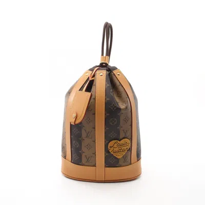Pre-owned Louis Vuitton Brown Coated Canvas Leather Shoulder Bag ()