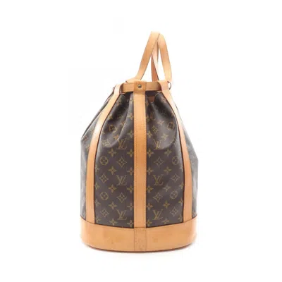 Pre-owned Louis Vuitton Brown Coated Canvas Leather Shoulder Bag ()