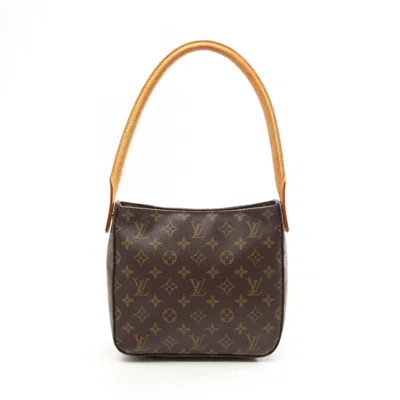 Pre-owned Louis Vuitton Brown Coated Canvas Leather Shoulder Bag ()