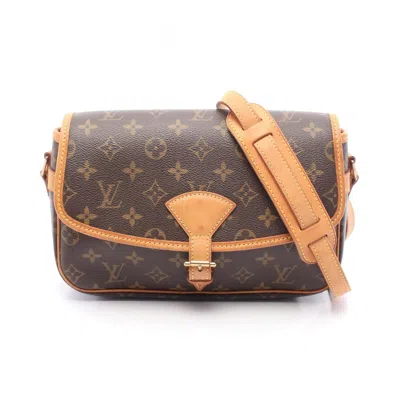 Pre-owned Louis Vuitton Brown Coated Canvas Leather Shoulder Bag ()