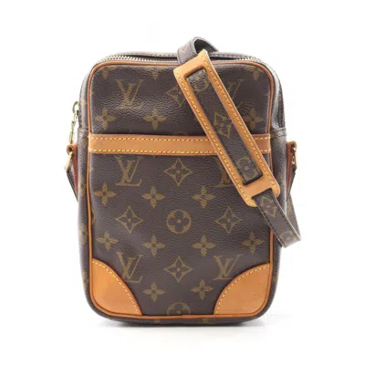 Pre-owned Louis Vuitton Brown Coated Canvas Leather Shoulder Bag ()
