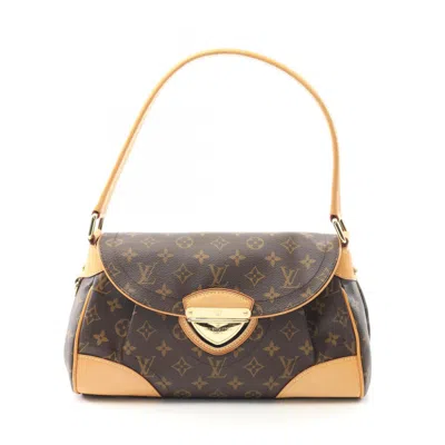Pre-owned Louis Vuitton Brown Coated Canvas Leather Shoulder Bag ()