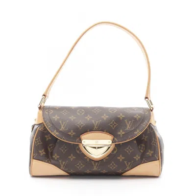 Pre-owned Louis Vuitton Brown Coated Canvas Leather Shoulder Bag ()