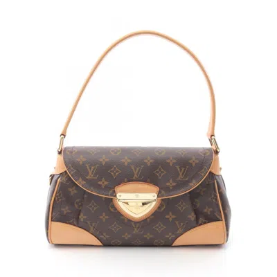 Pre-owned Louis Vuitton Brown Coated Canvas Leather Shoulder Bag ()