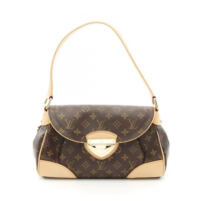 Pre-owned Louis Vuitton Brown Coated Canvas Leather Shoulder Bag ()